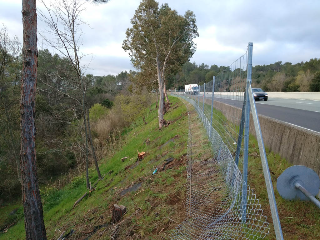 Clôture Escota autoroute A8 - Frejus