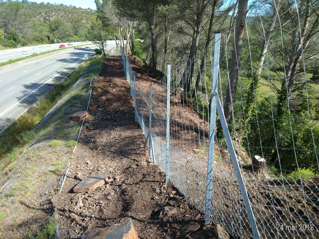 Clôture Escota autoroute A8 - Frejus 2
